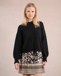 Женский джемпер с длинным рукавом с деталями из кружева Molly Bracken, черный