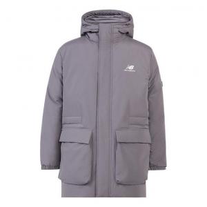 Куртка New Balance Windproof Long Down Jacket 'Grey', серый