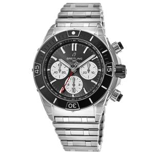 Мужские часы Breitling Super Chronomat B01 44 с черным циферблатом из стали AB0136251B1A1