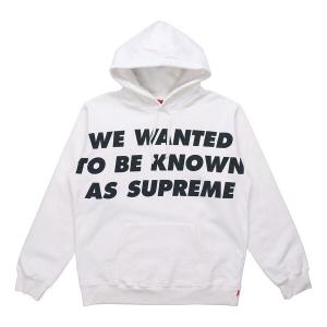 Толстовка ss20 week 1 known as hooded sweatshirt Supreme, белый