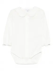 Вышитый боди с воротником Tartine Et Chocolat, белый