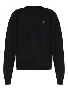 Вышитая толстовка с круглым вырезом Vivienne Westwood, черный