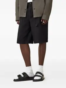 Шорты карго Talbot на пуговицах AllSaints, черный