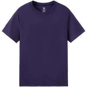 Футболка мужская с круглым вырезом, тонкая, прямого кроя CAMEL, mulberry фиолетовый красный