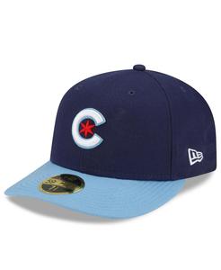 Мужская приталенная шляпа Royal Chicago Cubs City Connect Low Profile 59FIFTY New Era