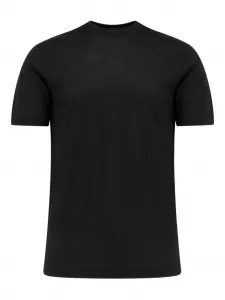 Футболка с круглым вырезом из шерсти жильной овцы Filippo De Laurentiis, черный