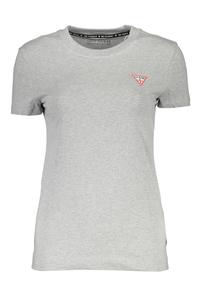 Футболка женская Guess Jeans хлопковая с логотипом, серый