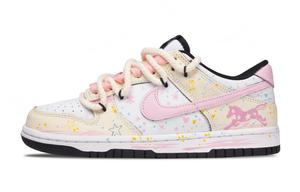 Nike Кроссовки для скейтбординга Dunk 'Black' Slip Resistant с легкой амортизацией и низким верхом, детские, унисекс