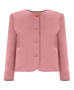 Стильная короткая куртка с застежкой на пуговицы. Kocca, оранжевый