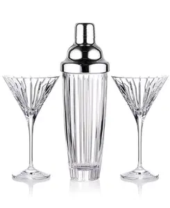 Шейкер Herald и бокалы для мартини, набор из 3 штук, эксклюзивно в Macy's Marquis By Waterford, clear