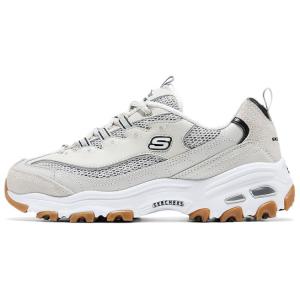 Skechers D'Lites Slip Resistant, Abrasion Resistant, Breathable Low top Chunky Sneakers Women's Silver