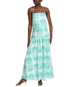 Айппонелли Макси-платье IPPONELLI, зеленый