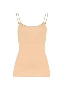 Топ-Спагетти из хлопка бесшовный Hanro, бежевый