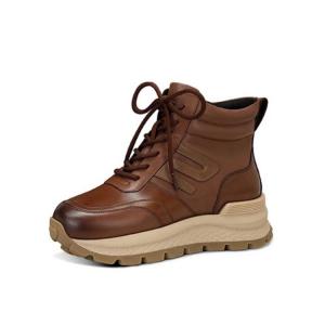 JESSICA SOPHIA Женские противоскользящие повседневные кроссовки мид-топ с амортизацией Jazz Brown, цвет Jazz Brown