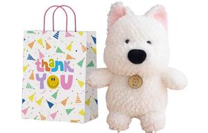 Плюшевая кукла милого щенка вест хайленд уайт терьера высота 23 см Mise