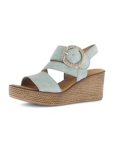Gabor Зеленые сандалии-эспадрильи