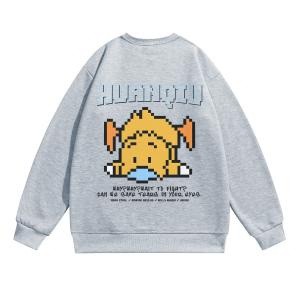 Свитшот Unisex Crew Neck Moderate Heavyweight HUANQIU, светло-серый