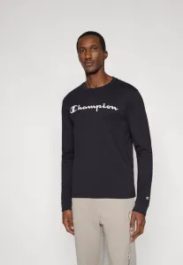 Базовая футболка с длинным рукавом и большим логотипом Champion, Black