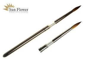 Натуральная кисть — круглая № 8 — металлический каркас., SUNFLOWER