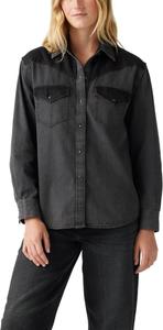 Женская рубашка Levi's Sawyer Western, Practically Pieced Dark