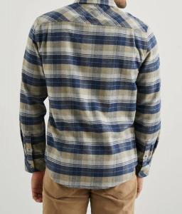 Рубашка Forrest из темно-серого денима Barley Rails