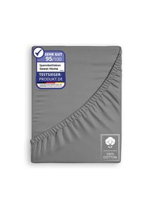 Простыня на резинке Cofi, 200x200 см, темно-серый