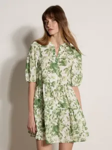Повседневное платье с цветочным принтом Apricot, Green