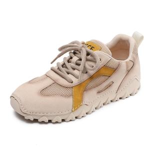 Нескользящие, дышащие, легкие, низкие повседневные туфли для женщин Devanro, Beige Yellow