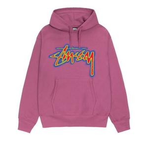 Худи Stussy Thermal Stock Hoodie, розовый