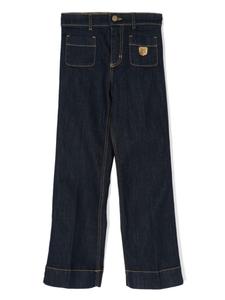 Elisabetta Franchi La Mia Bambina джинсы с логотипом, синий