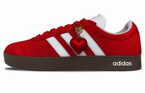 Adidas Neo Кроссовки для скейтбординга Vl Court Classic, легкие и дышащие, низкие, унисекс, красные