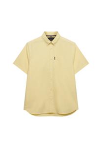 Superdry & Co Рубашка на пуговицах Regular fit 'Essentials Oxford' в лимонно-желтом цвете