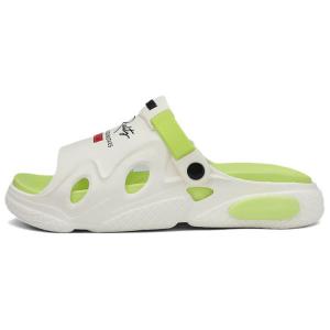 CariteSport Скользоустойчивые шлепанцы унисекс бело-зеленые, цвет White Green