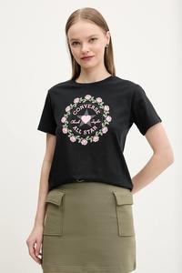 Хлопковая футболка Converse, черный