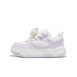 XTEP Износостойкие низкие повседневные кроссовки Sail White Light Iris Purple для детей