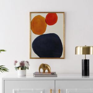 Картина Safavieh Primary Objective, белый / золотой