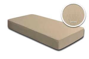 Детская простыня One-Home beige 60-70x140 см, бежевый - джерси - 70 x 2 x 140 см
