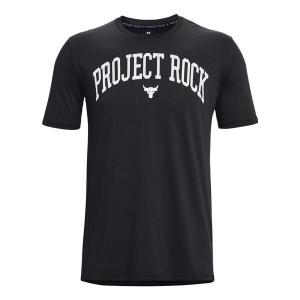 Футболка project rock payoff t-shirt 'black' Under Armour, черный
