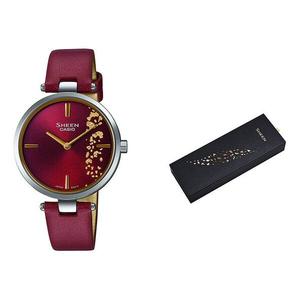 Часы Casio Sheen Analog Watch 'Sapphire Crystal Red', красный