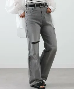 Джинсовые брюки с эффектом потертости Colony 2139, цвет Light Gray