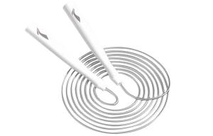 LINING Развлекательная скакалка для детей материал ручки abs материал троса pvc сталь 2,8 м белый