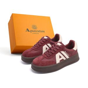 Легкие низкие женские кроссовки для скейтбординга AQUASCUTUM, Yellow Black