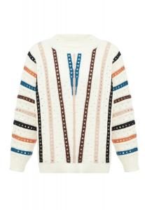 Свитер IZIA Sweater, цвет WEISS MEHRFARBIG