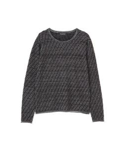Tornado mart вязаный свитер с круглым вырезом и косой складкой, цвет Black