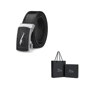 JAGUAR Кожаный ремень мужской, Black