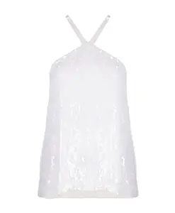 Топ с завязками на шее P.A.R.O.S.H., белый