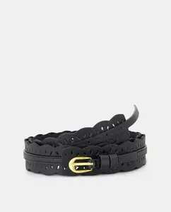 Штампованный пояс-кушак Tintoretto, черный