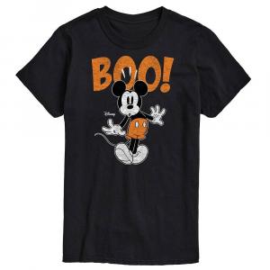 Мужская футболка Disney's с Микки Маусом и рисунком Scared Boo, черный