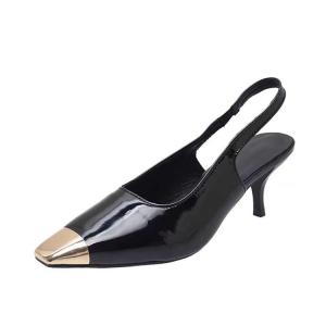 Тонкие каблуки Женские черные Xingdiman, черные 6 см