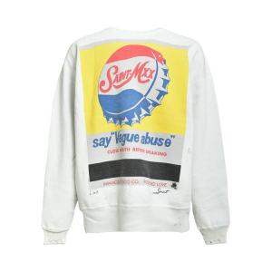 Толстовка SAINT Mxxxxxx Vague Abuse Crewneck, белый